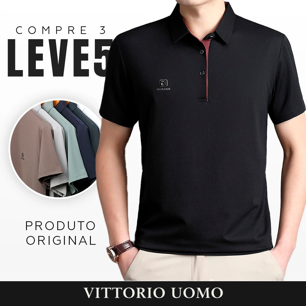 [Leve 5 Pague 3] Camisa Masculina Venux em Seda Gelo e Algodão (Elegância Refinada!)