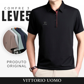 [Leve 5 Pague 3] Camisa Masculina Venux em Seda Gelo e Algodão (Elegância Refinada!)